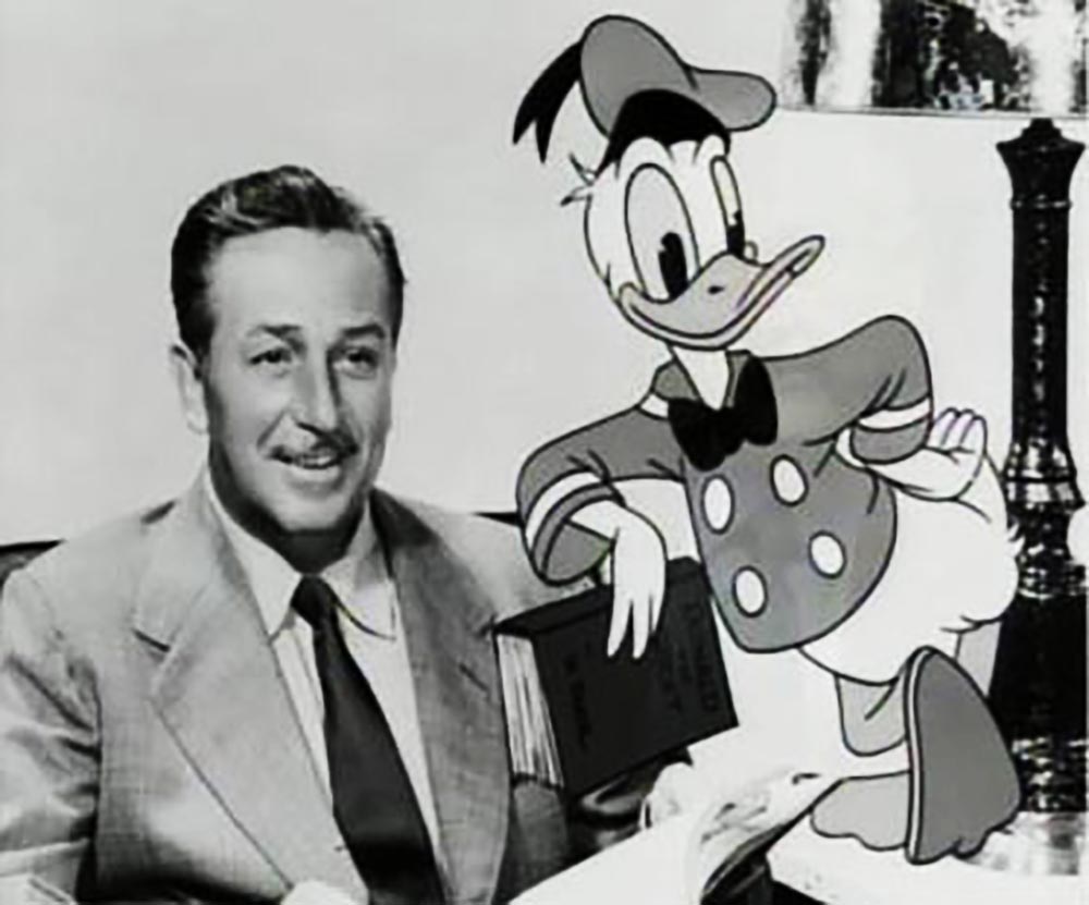 Walt Disney con Paperino