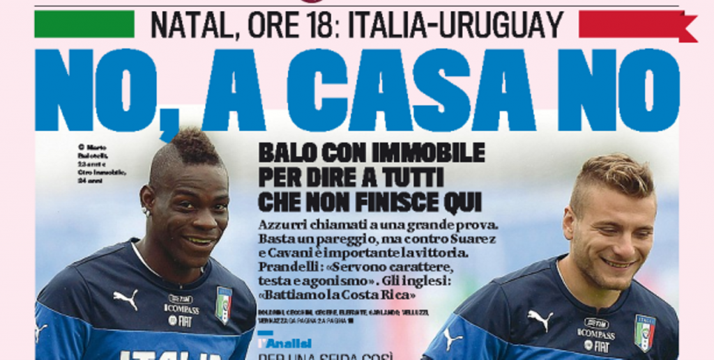 Le prime pagine di oggi martedì 24 giugno 2014