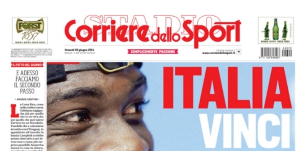 Le prime pagine di oggi venerdì 20 giugno 2014