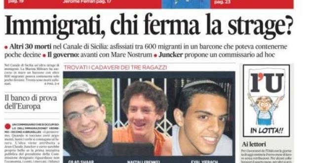 Le prime pagine di oggi martedì 1 luglio 2014