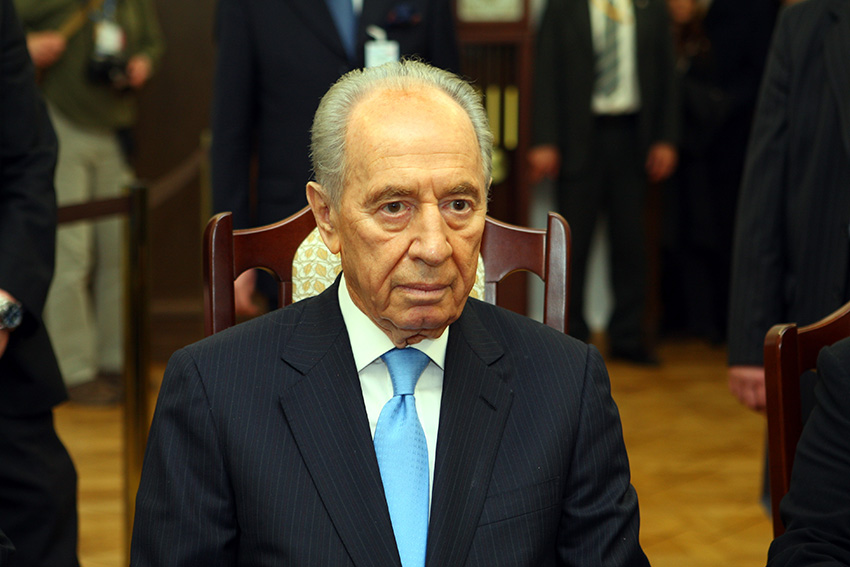 Shimon Peres, che oggi lascia
