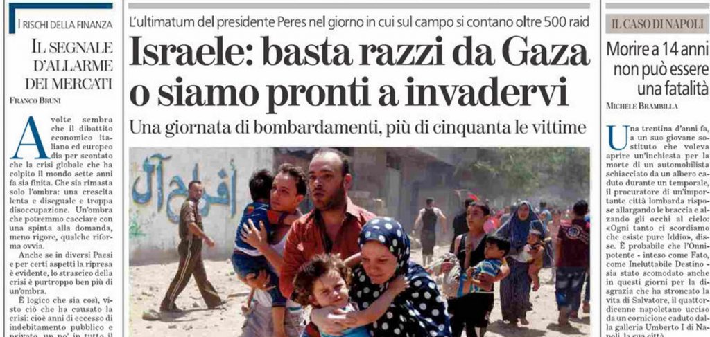 Le prime pagine di oggi giovedì 10 luglio 2014