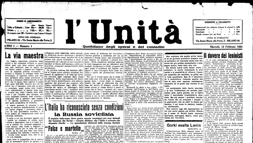 «l’Unità» è uscita in bianco morta ammazzata, si dice