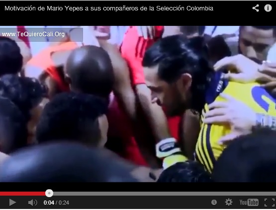 Il video di Mario Yepes che carica la Colombia