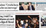 Le prime pagine di oggi lunedì 18 agosto 2014