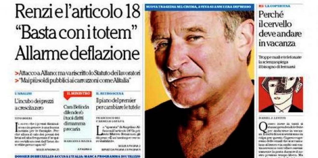 Le prime pagine di oggi mercoledì 13 agosto 2014