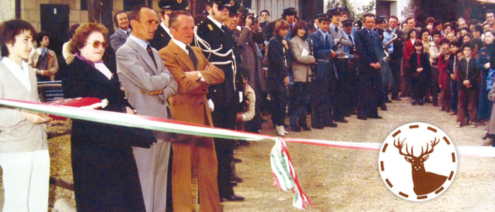 Inaugurazione "Le cornelle" nel 1981 alla presenza di Ferruccio Benedetti, da poco scomparso.