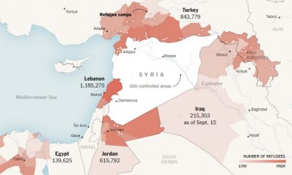 Le bellissime cartine del NYT per spiegare la guerra all'Isis