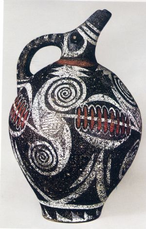 04_Brocca dipinta in stile kamares. civiltaÌ€ minoica 1900_1700 ca a.C.