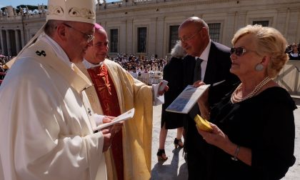 I nonni di Mapello al Papa "Con lei è come parlare con Gesù"