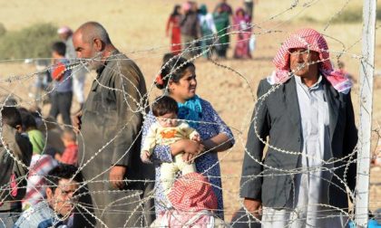 Curdi in fuga dalla Siria alla Turchia