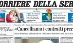 Le prime pagine di oggi lunedì 29 settembre 2014