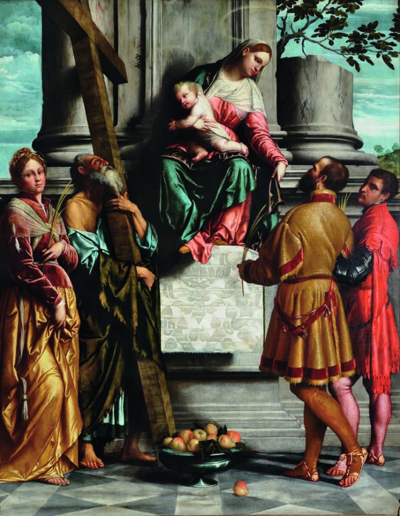 1. Madonna in trono col Bambino tra i santi Eusebia, Andrea, Domno e Domneone