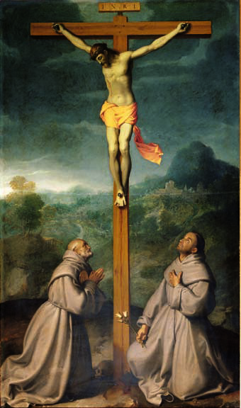 34. Crocifissione con San Bernardino da Siena e Sant'Antonio da Padova