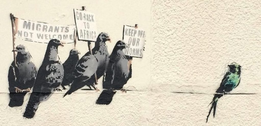 Il graffito “razzista” di Banksy che ha smascherato il perbenismo