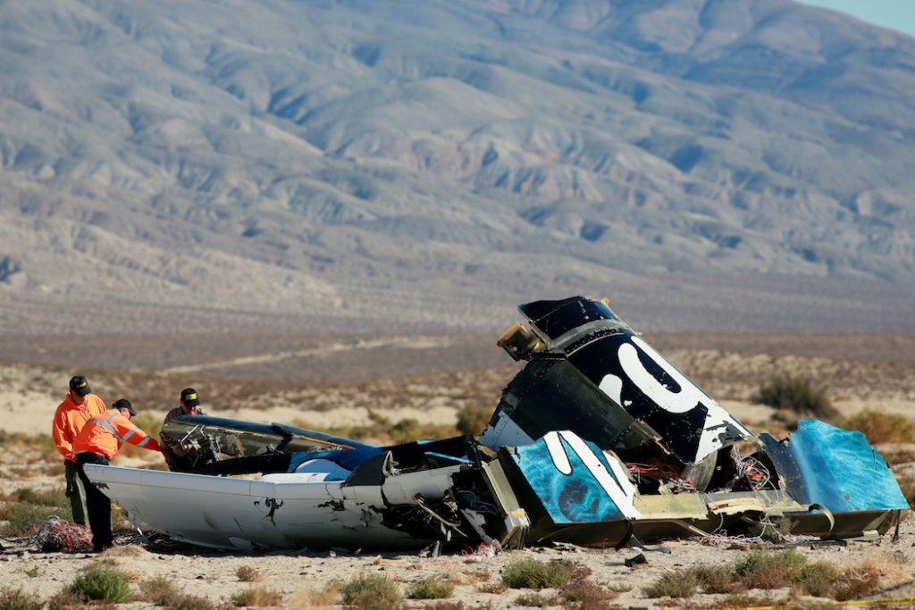 Virgin Galactic SpaceShipTwo Crashes During Test Flight In Mojave Desert