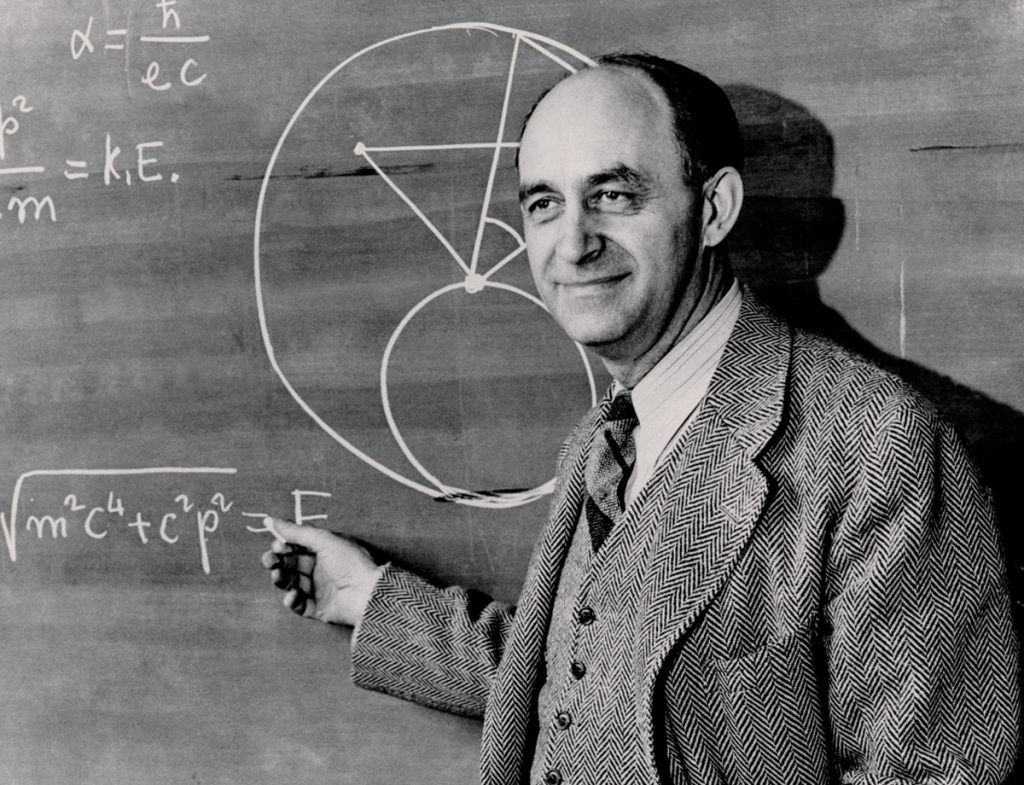 Enrico Fermi chalkboard_0