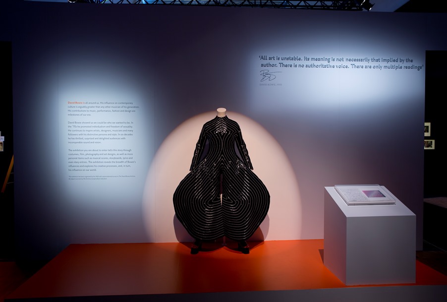 Installation Shot of David Bowie is at the V&A is courtesy David Bowie Archive (c) Victoria and Albert Museum, London (9)
