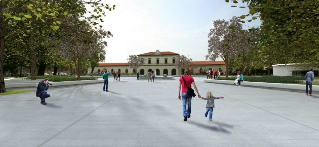Piazzale della stazione, come sarà