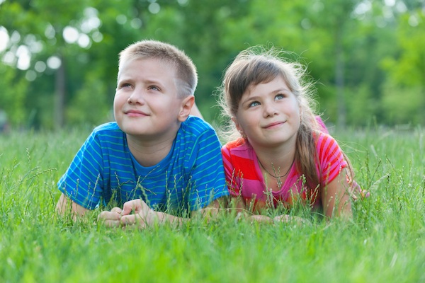 Two dreamer on the grass