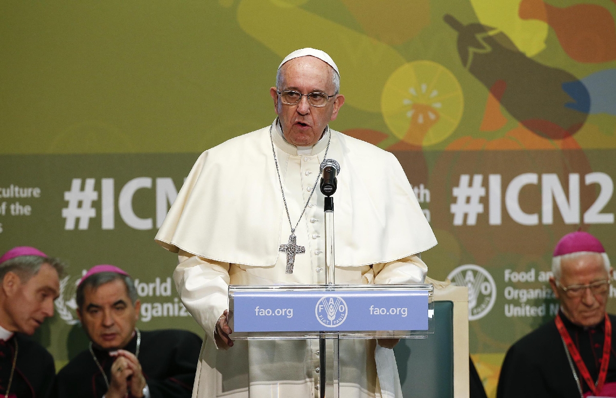 Il discorso del Papa alla Fao (spiegato e con note a margine)