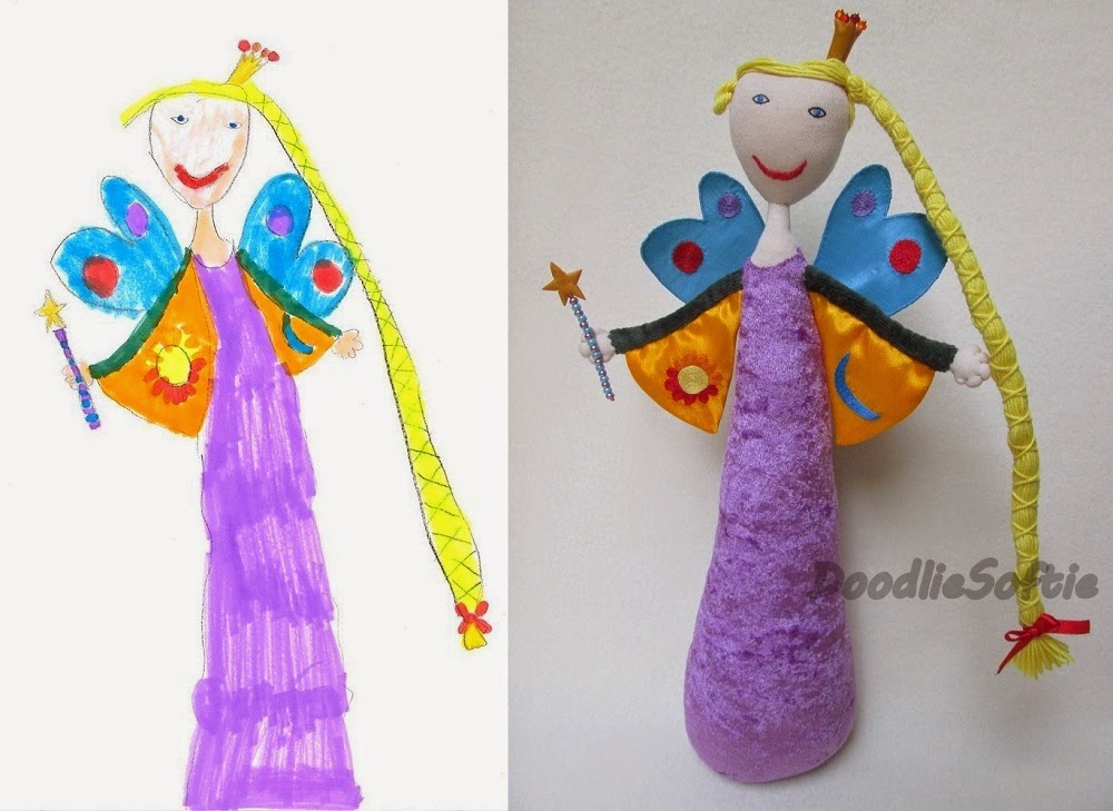 Raffaella's (6) Fairy Princess, who uses her wand to make the sun and moon rise - let's be grateful to Raffaella