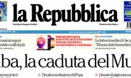 Le prime pagine di oggi giovedì 18 dicembre 2014