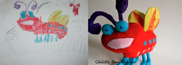 L’artista che trasforma in pupazzi i fantasiosi disegni dei bambini