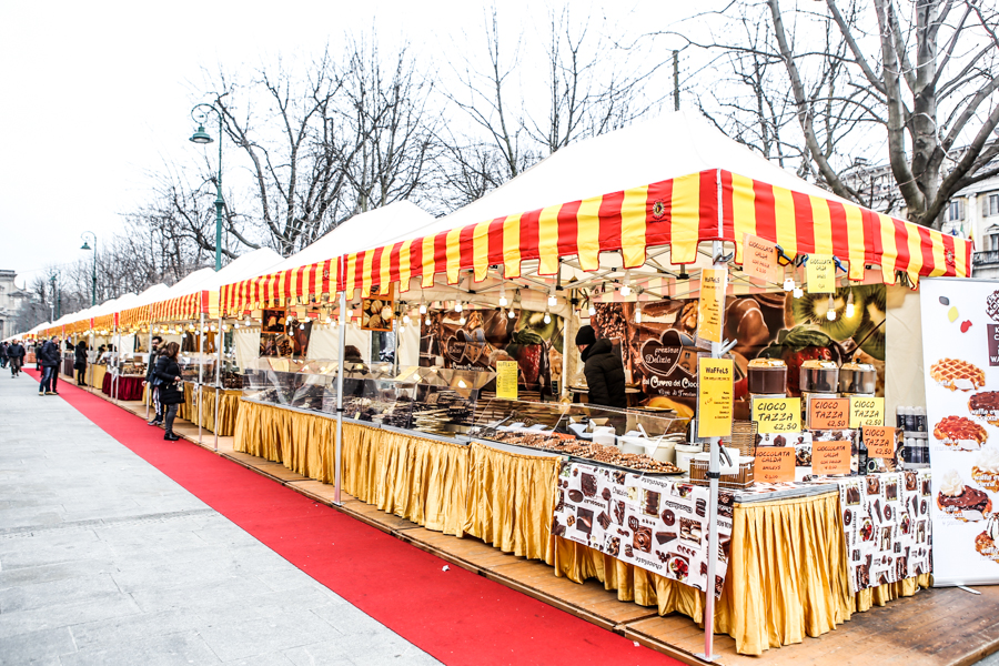 Centro pedonale domenica pomeriggio per la Festa del Cioccolato