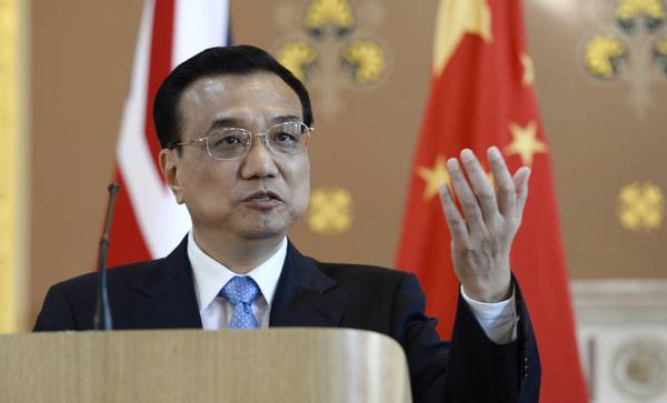 Chinese Premier Li Keqiang in Britain