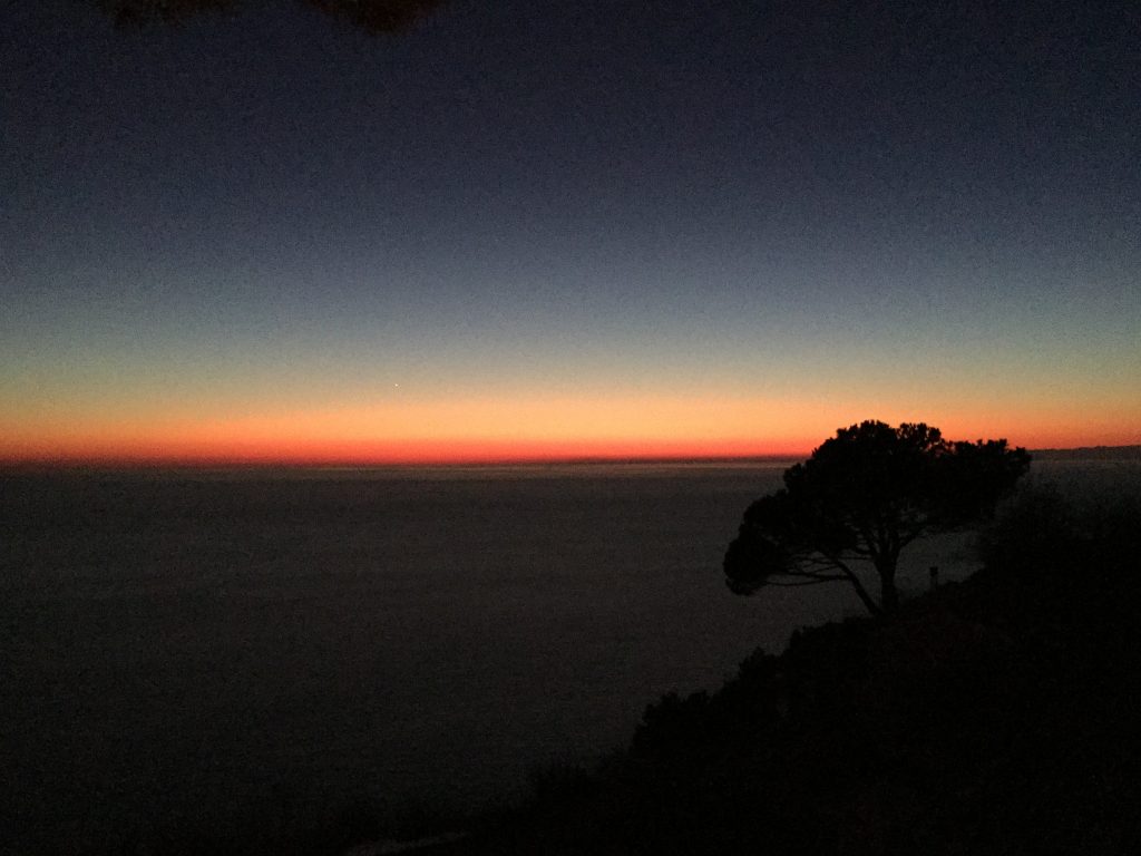 L’incanto del tramonto a Tramonti