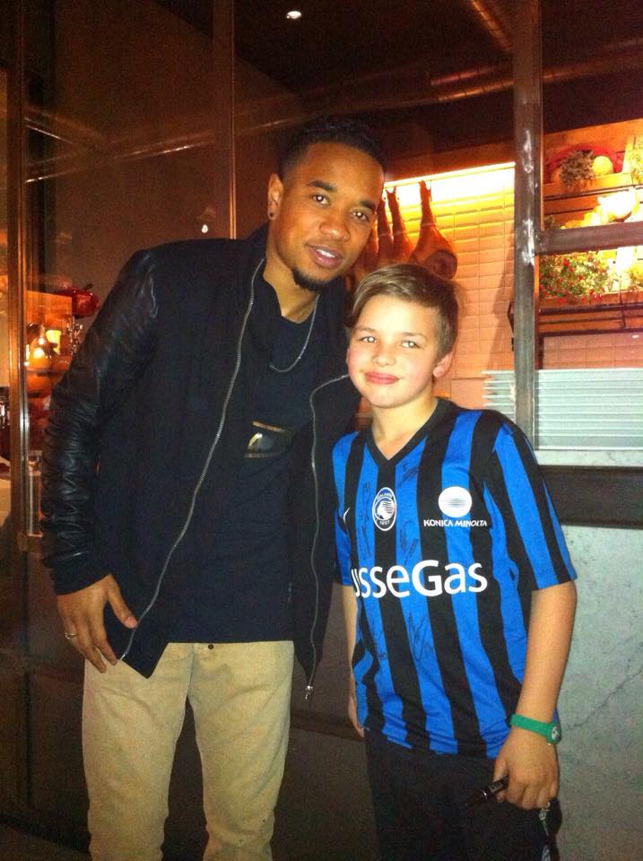 Tutta la squadra a cena per festeggiare Stendardo