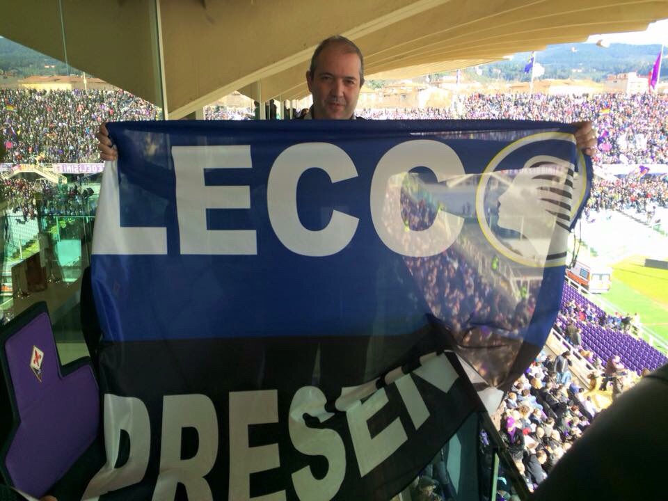Lecco e Zanica presenti (nella tribuna dei tifosi viola)