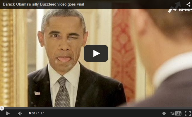 Il video di Obama che fa le smorfie per promuovere una cosa seria