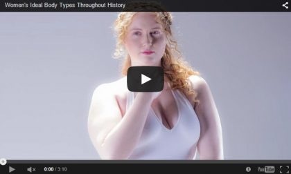 Un video che mostra come cambia la bellezza femminile nella storia