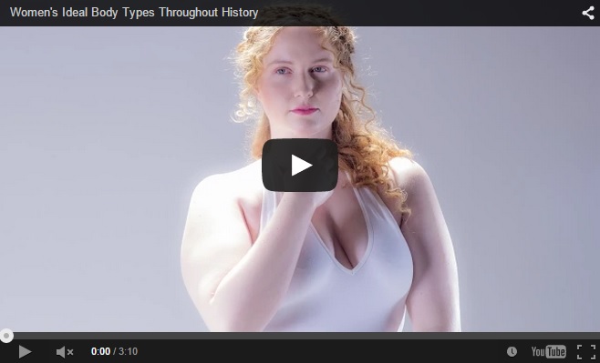 Un video che mostra come cambia la bellezza femminile nella storia