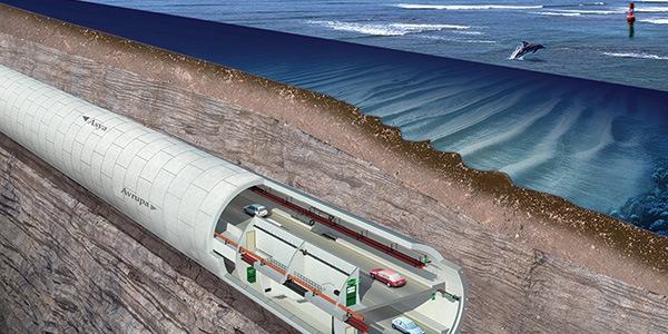 Il tunnel sottomarino a tre piani che collegherà Europa e Asia