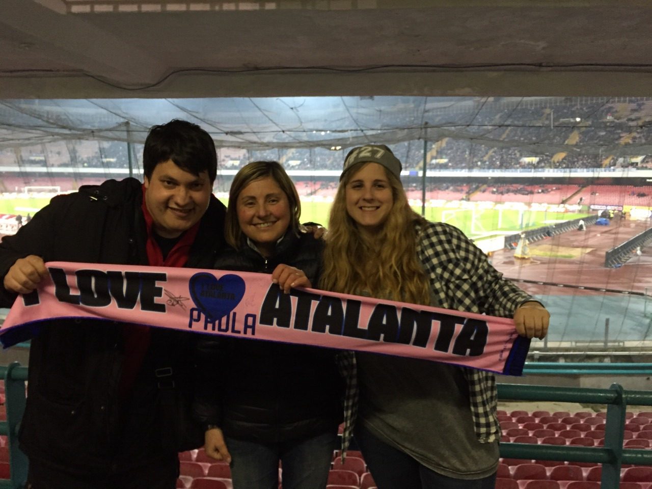 1700 km per vedere la Dea I tre temerari del San Paolo