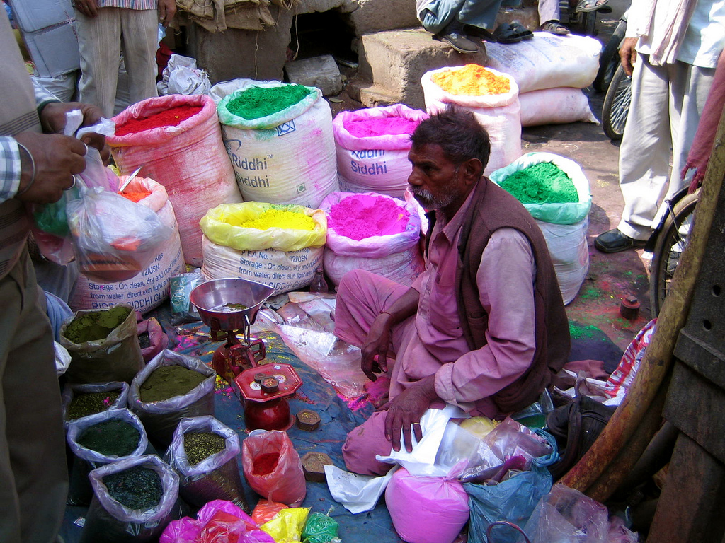 Shop_selling_colours_for_Holi,_Old_Delhi