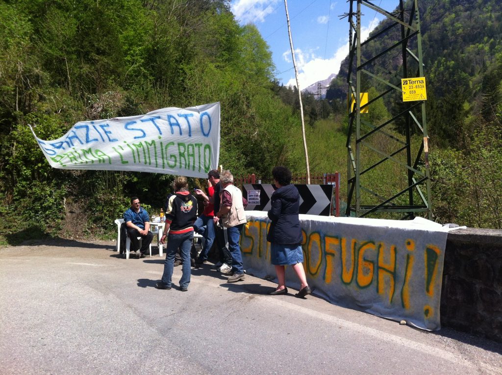 L’arrivo dei profughi a Roncobello