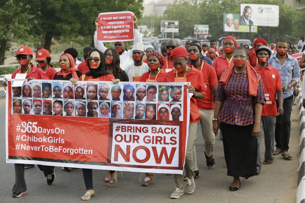Nigeria Kidnapped Girls Anniversary