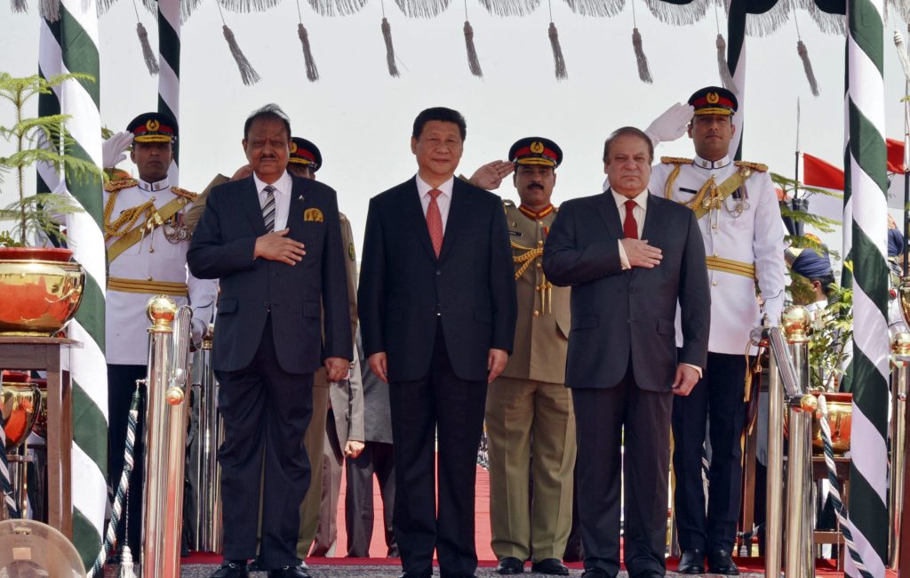 Xi Jinping, Mamnoon Hussain, Nawaz Sharif