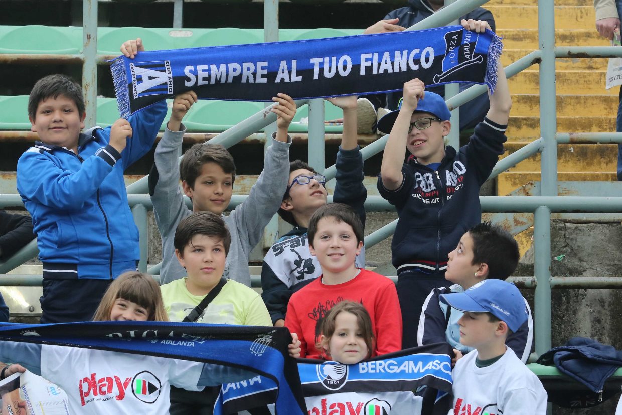 03-05-15 Atalanta - Lazio CAMPIONATO SERIE A TIM 2014-15 BAMBINI ALLO STADIO CON I GENITORI