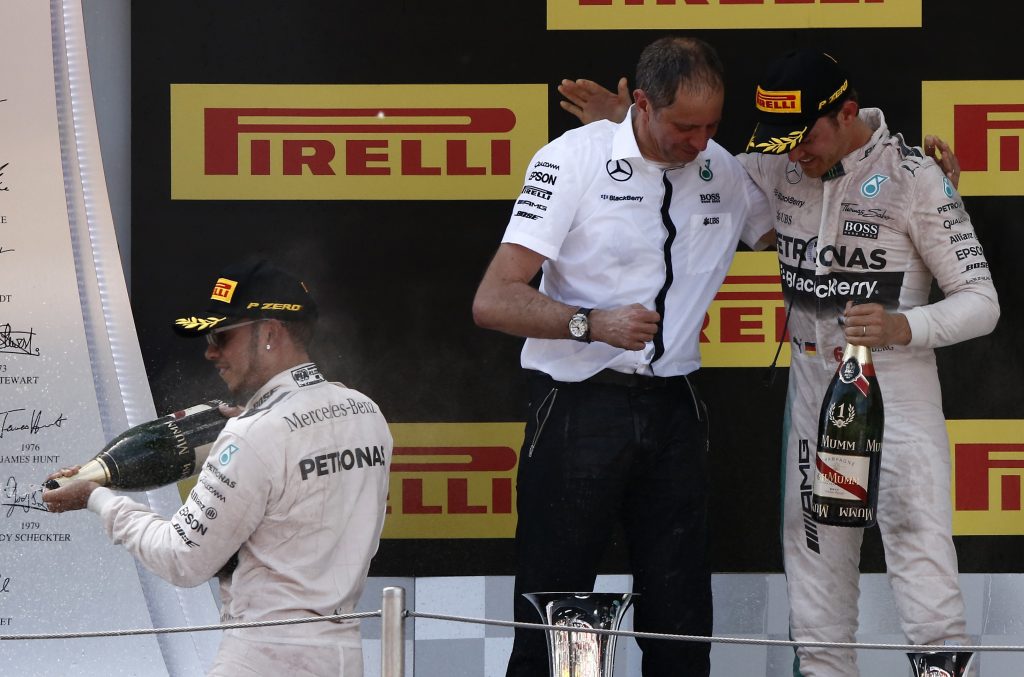 Nico Rosberg, Lewis Hamilton, Paddy Lowe