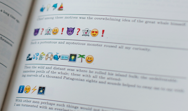 Moby Dick riscritto in lingua… emoji Follia o è l’inizio di una nuova era?