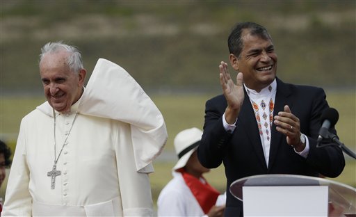 Pope Francis, Rafael Correa