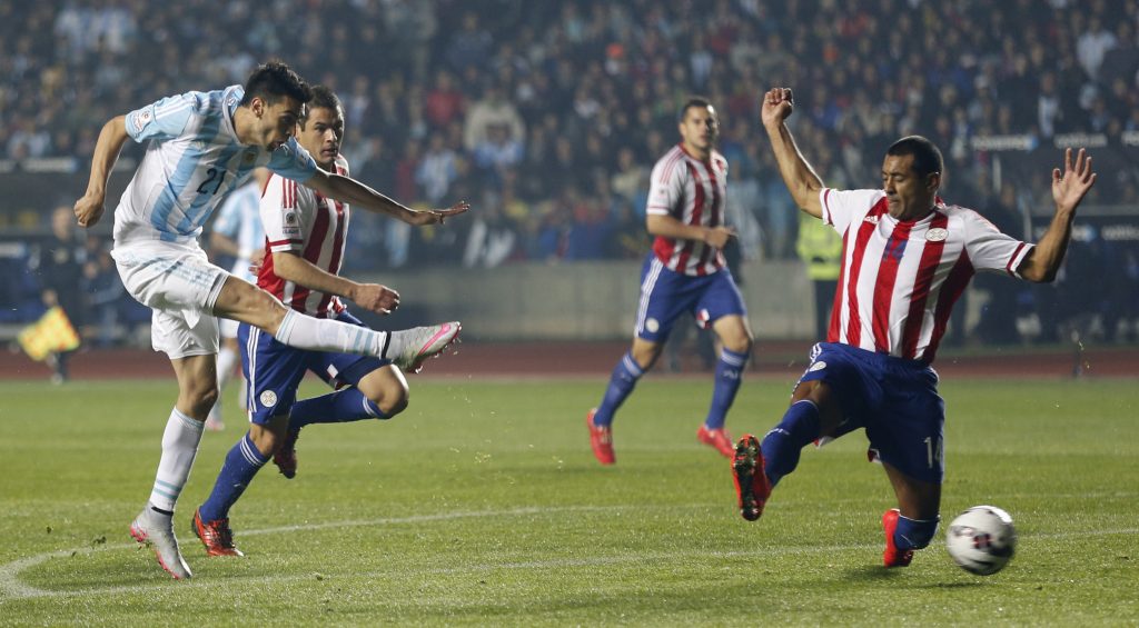 APTOPIX Chile Soccer Copa America Argentina Paraguay