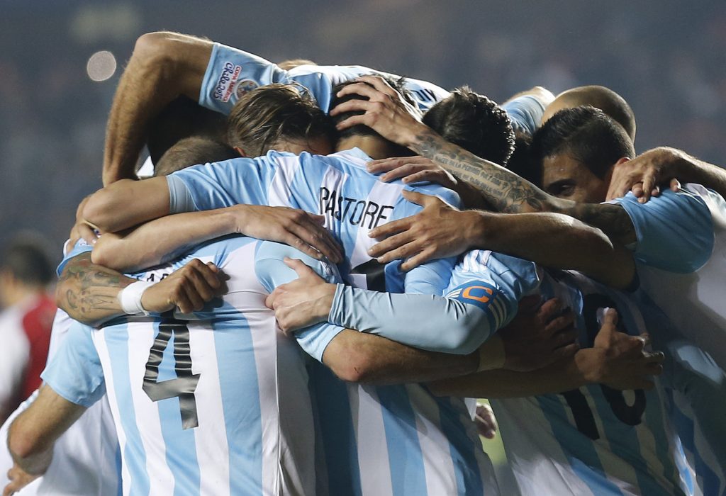 APTOPIX Chile Soccer Copa America Argentina Paraguay