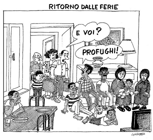 Tornando alla vignetta di Giannelli O meglio, al (buon)senso di ridere
