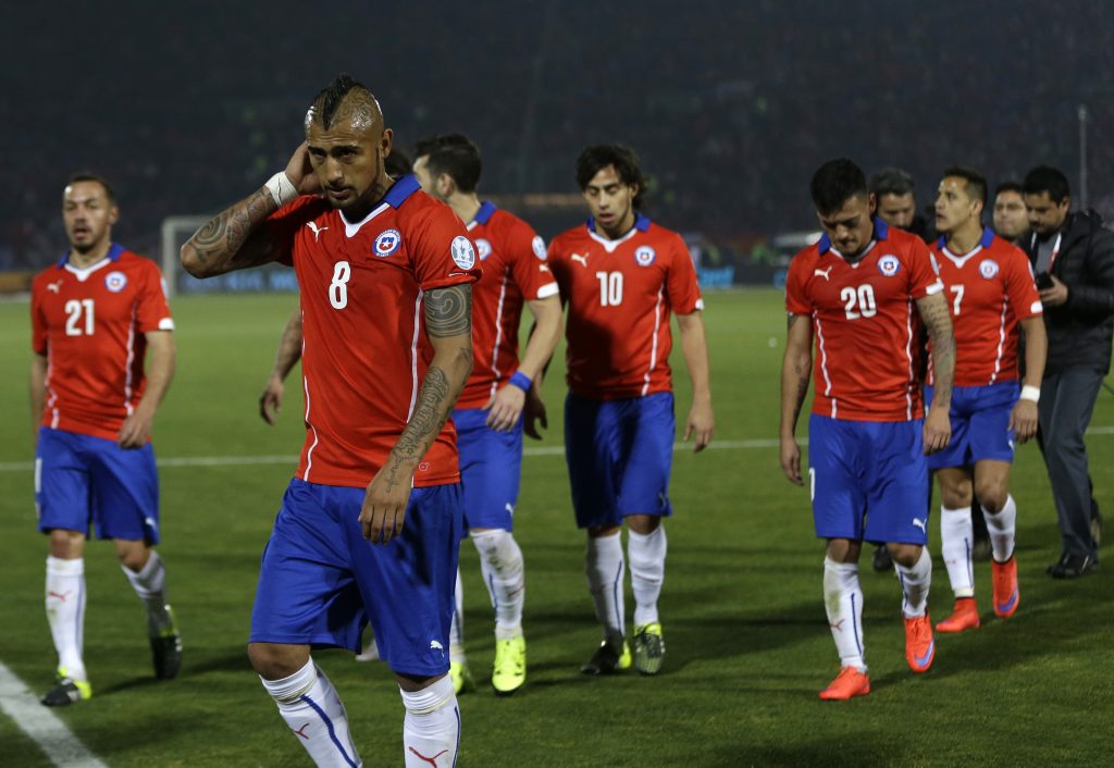 Chile Soccer Copa America Chile Peru